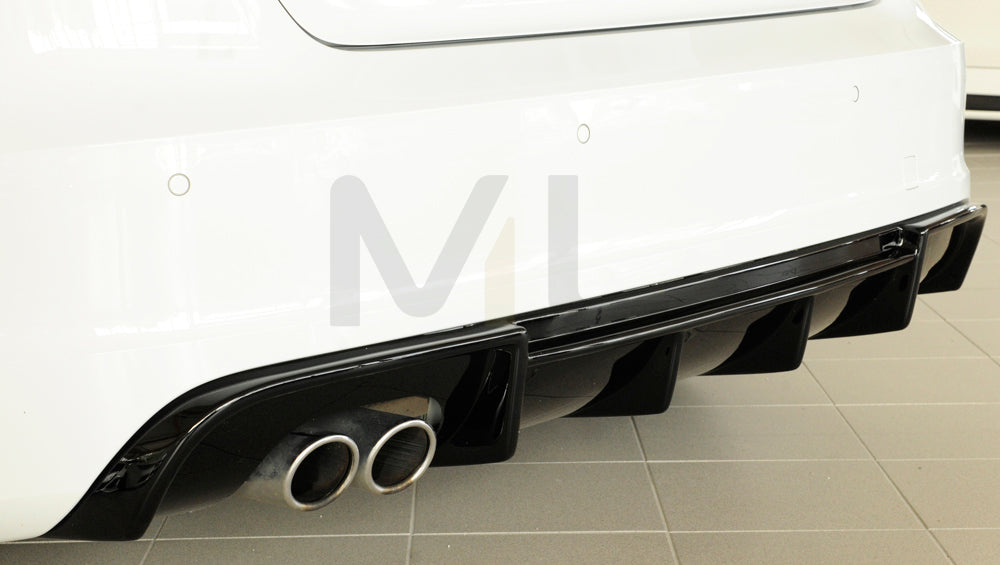 Rieger 00088141 Audi 8V A3 Rear Diffuser 3 | ML Performance UK Car Parts