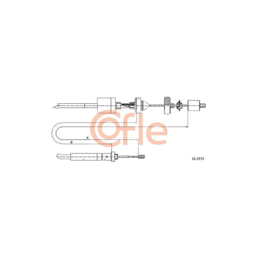 Cofle 92.10.2973 Clutch Cable