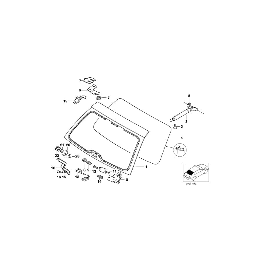 Genuine BMW 51248212052 E39 Lower Support (Inc. 520d, 540i & 523i) | ML Performance UK Car Parts