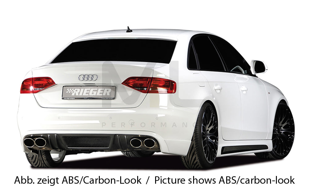 Rieger 00055508 Audi B8 B81 A4 Rear Diffuser 6 | ML Performance UK Car Parts