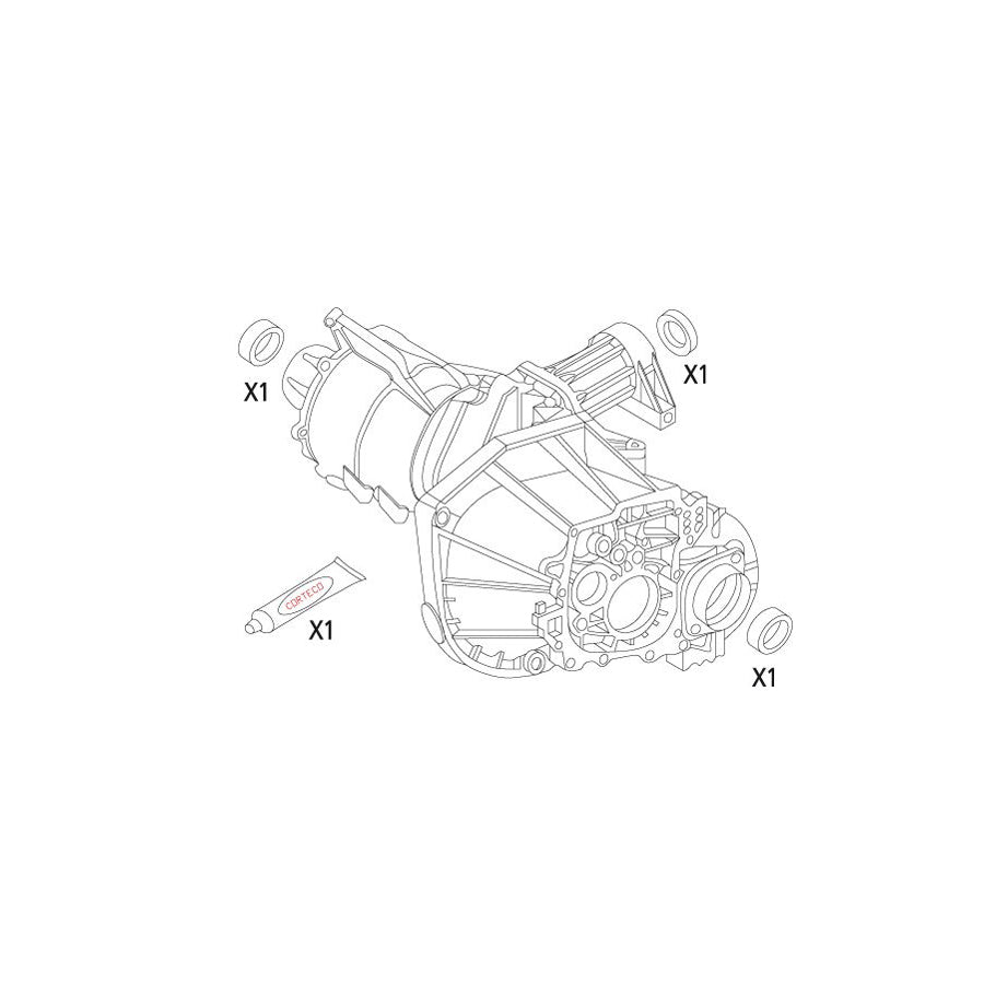 Corteco 19535943 Gasket Set, Differential For Alfa Romeo 156 Sportwagon (932) | ML Performance UK