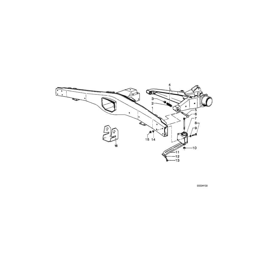 Genuine BMW 33311124095 E12 E24 Rear Axle Carrier (Inc. 518i, 518 & 528) | ML Performance UK Car Parts