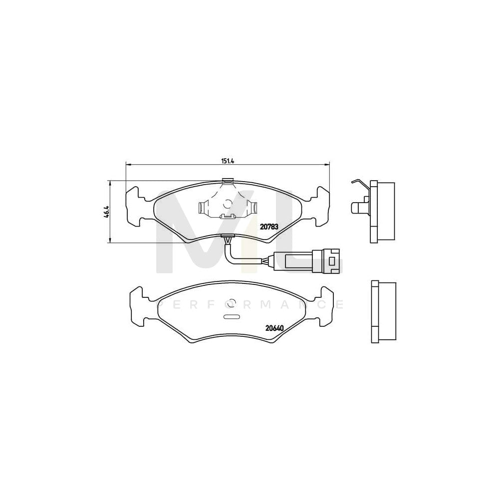 Brembo P 24 012 Brake Pad Set For Ford Sierra | ML Performance Car Parts