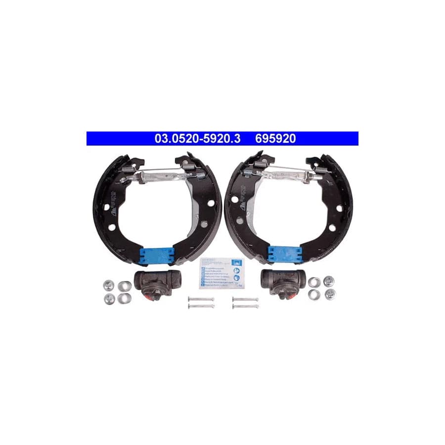 ATE Original Topkit 03.0520-5920.3 Brake Set, Drum Brakes For Peugeot 406