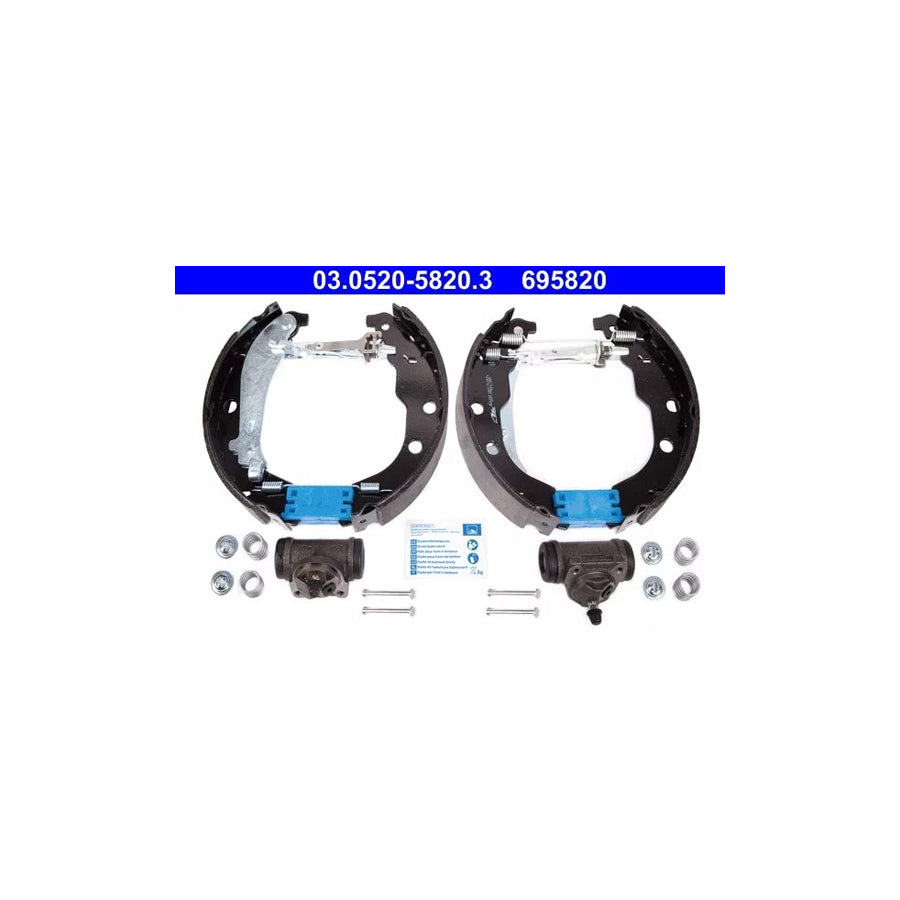 ATE Original Topkit 03.0520-5820.3 Brake Set, Drum Brakes For Peugeot 406