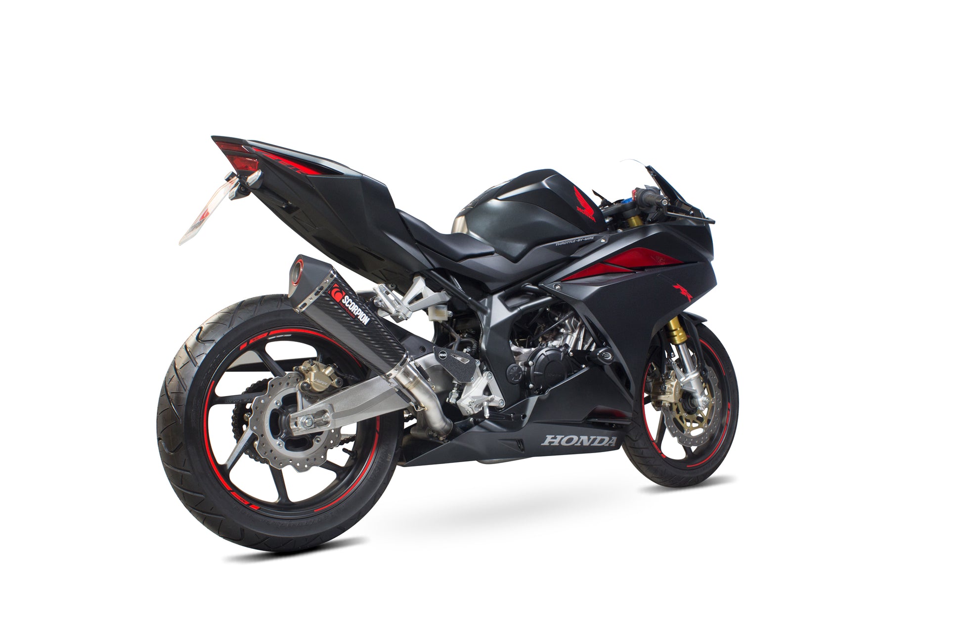 Scorpion RHA177CEO Honda CBR250 RR Serket Taper Slip-On - Carbon Fibre Sleeve | ML Performance UK UK