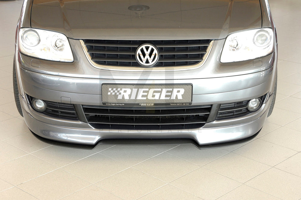 Rieger 00059201 VW 1T Touran Front Splitter 4 | ML Performance UK Car Parts