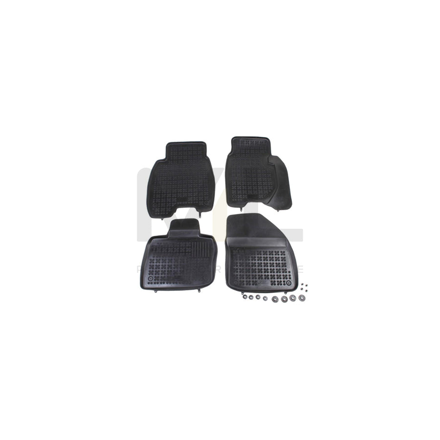 REZAW PLAST Tailored 200902 Floor mat set for HONDA Civic VIII Hatchback (FN, FK) Elastomer, Front and Rear, Quantity: 4, Black | ML Performance Car Parts