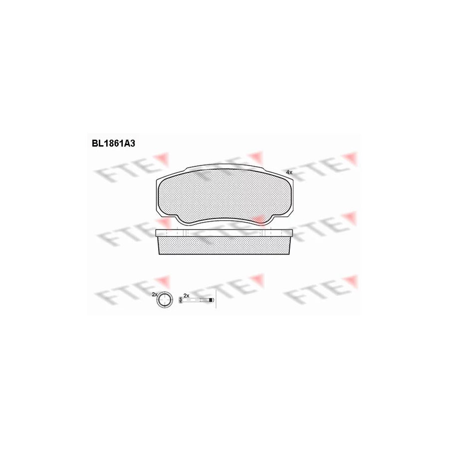 Fte BL1861A3 Brake Pad Set | ML Performance UK Car Parts