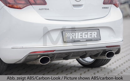 Rieger 00088065 Opel Astra J Rear Diffuser 1 | ML Performance UK Car Parts