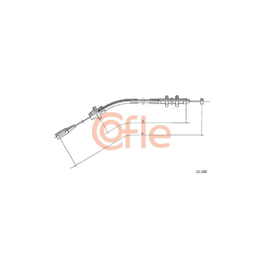 COFLE 11.160 Throttle Cable for BMW 3 Saloon (E21) | ML Performance UK Car Parts