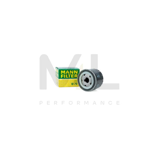 MANN-FILTER W 79 Oil Filter Spin-on Filter, with one anti-return valve | ML Performance Car Parts