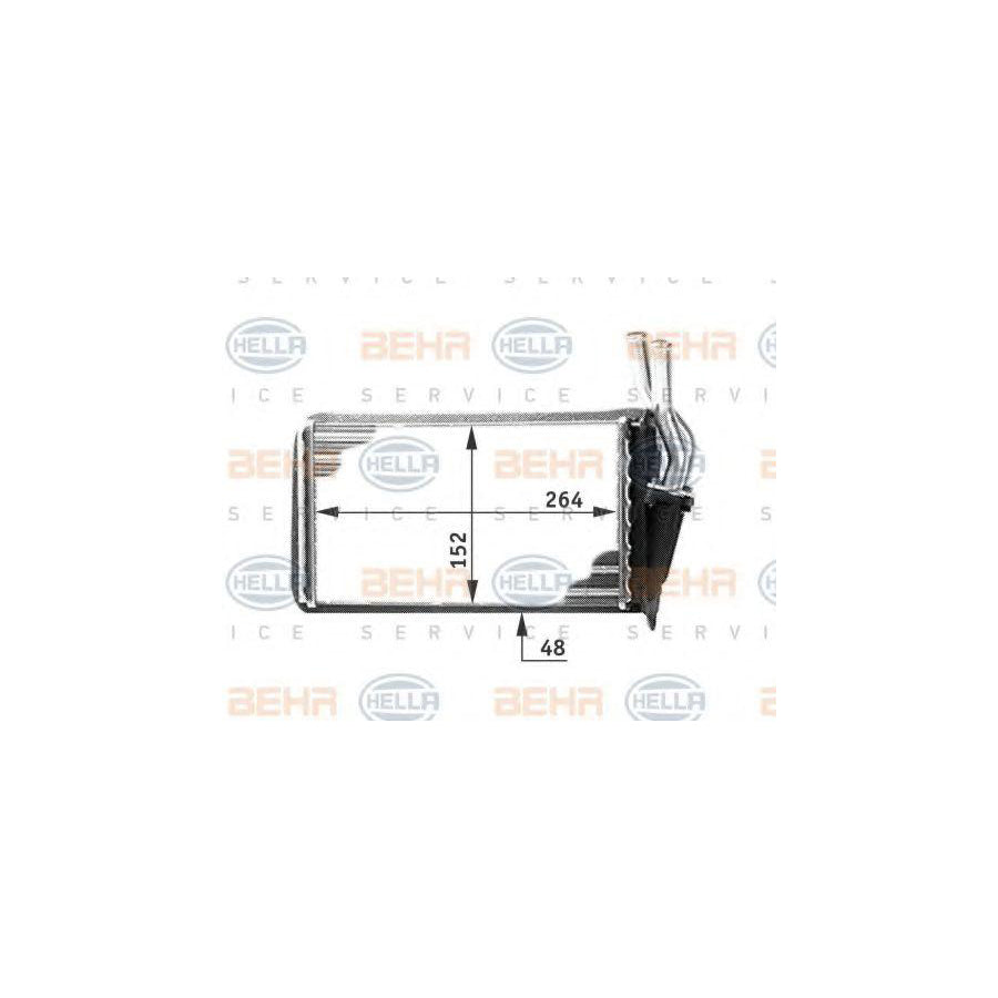 Hella 8FH 351 311-561 Heater Matrix