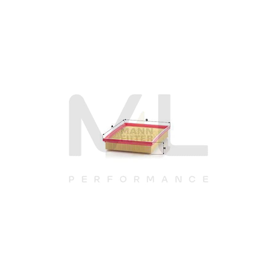 MANN-FILTER C 2256/2 Air Filter Filter Insert, for dusty conditions | ML Performance Car Parts