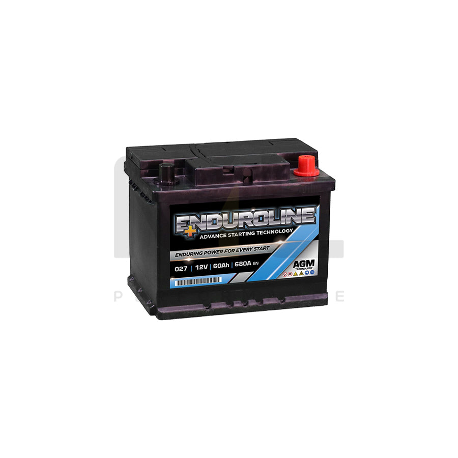 027 Enduroline AGM Start Stop Car Battery 60Ah | Car Batteries UK | ML Performance Car Parts