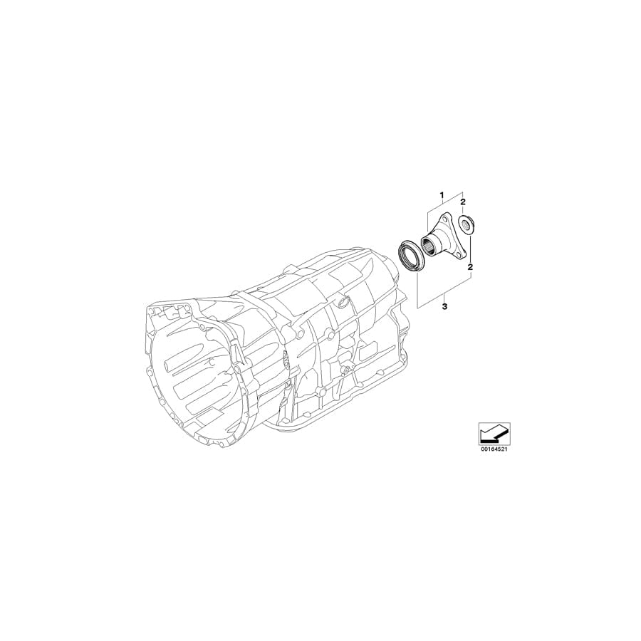 Genuine BMW 24137581608 E90 E91 Set, Oil Seal, Output Shaft (Inc. 316i, 330i & 323i) | ML Performance UK Car Parts