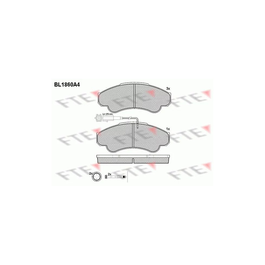 Fte BL1860A4 Brake Pad Set | ML Performance UK Car Parts