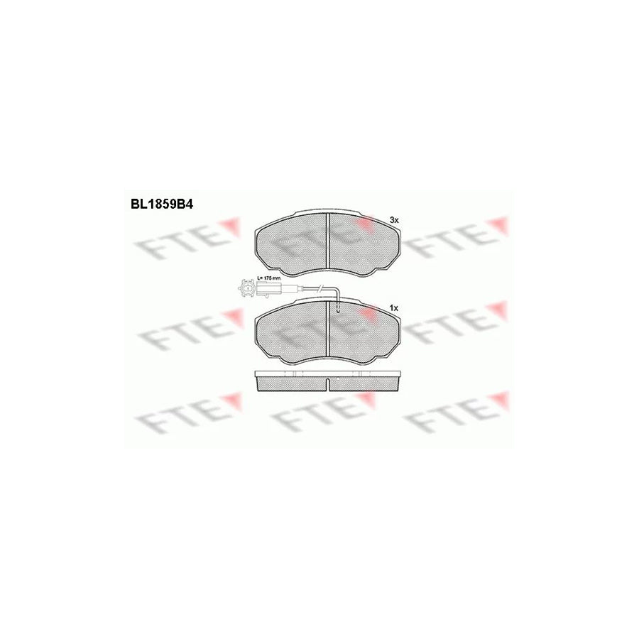 Fte BL1859B4 Brake Pad Set | ML Performance UK Car Parts