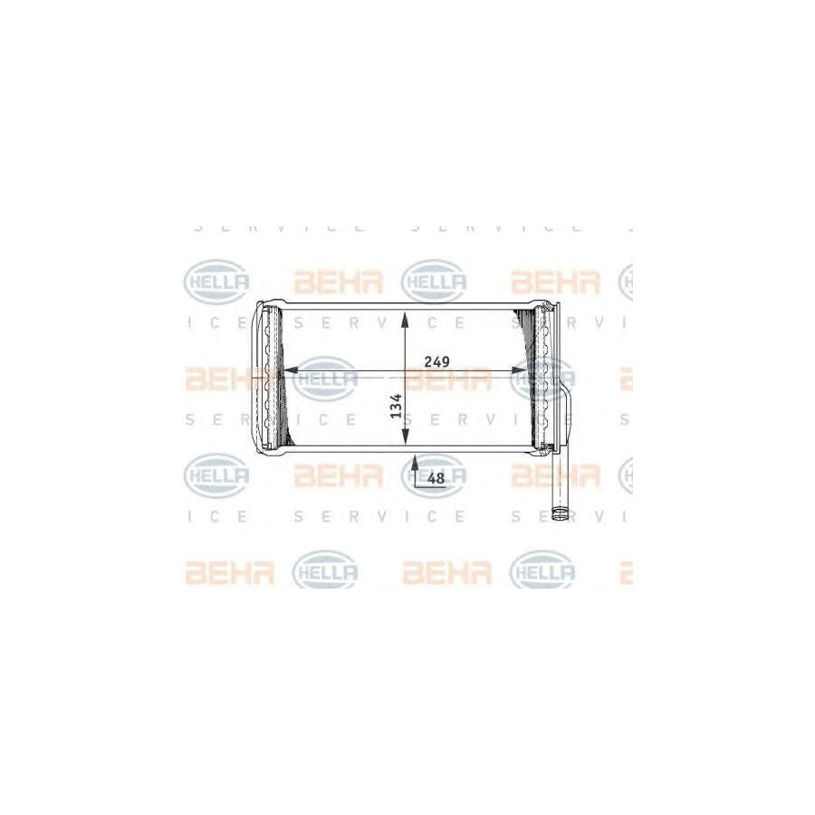 Hella 8FH 351 311-541 Heater Matrix