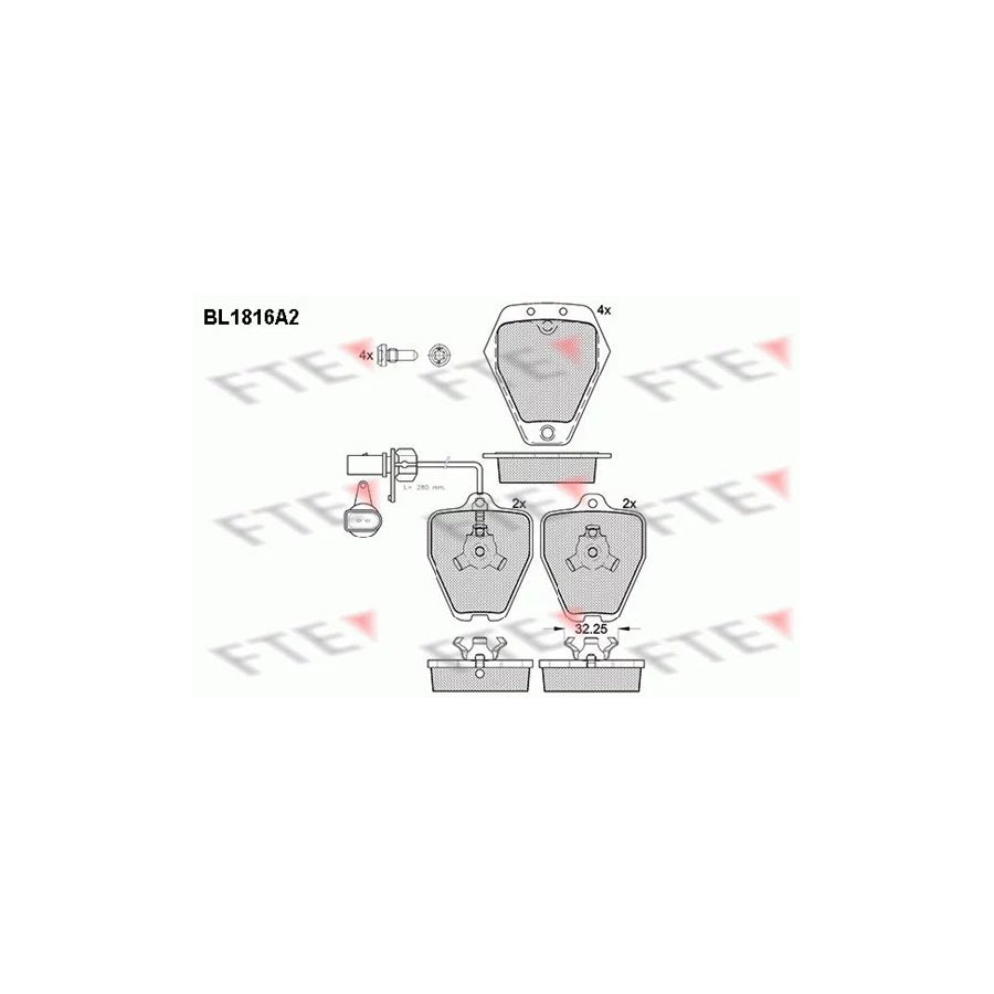 Fte 9010394 Brake Pad Set | ML Performance UK Car Parts