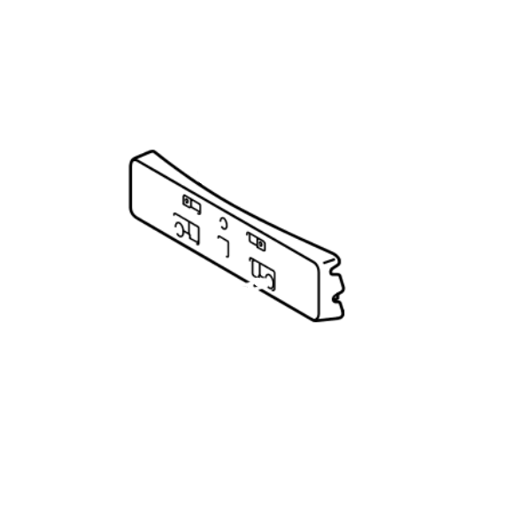 Genuine Lexus 52114-78130 NX Phase 1 JPIO Number Plate Bracket