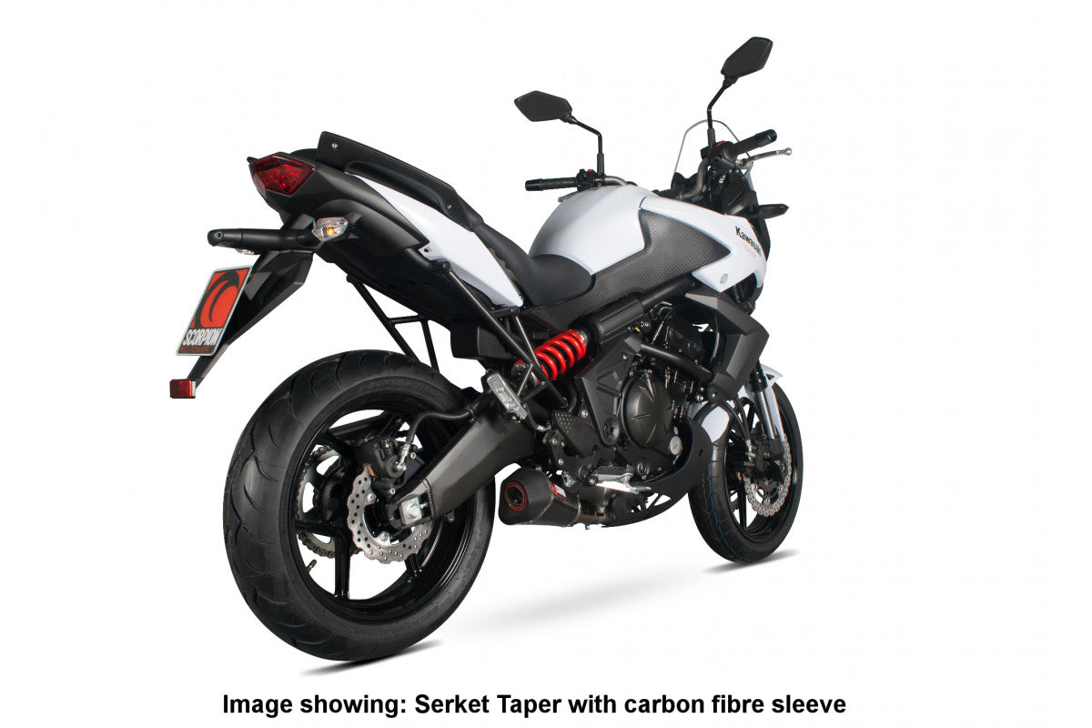 Scorpion RKA103TEO Kawasaki Versys 650 Serket Taper Slip-On - Titanium Sleeve | ML Performance UK UK