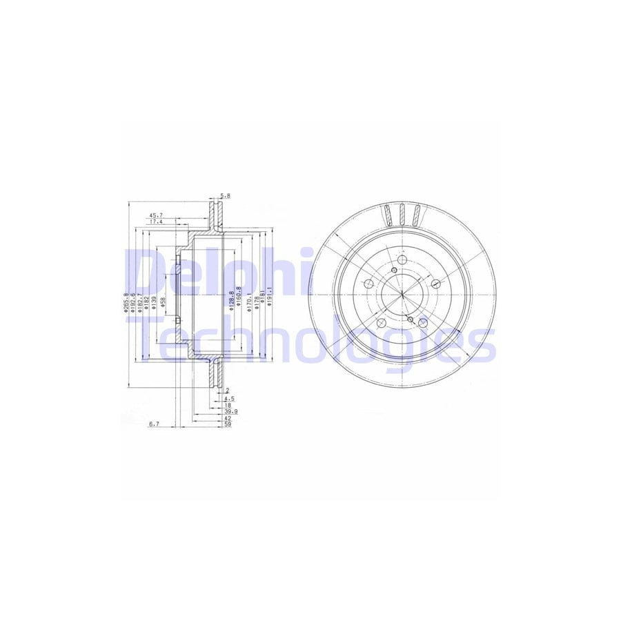 Delphi Bg3154 Brake Disc