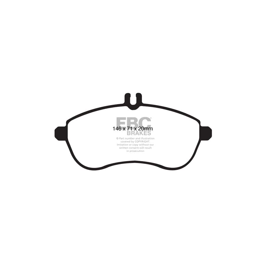 EBC PDKF1207 Mercedes-Benz W/S/C204 Ultimax Front Brake Pad & Plain Disc Kit 2 | ML Performance UK Car Parts