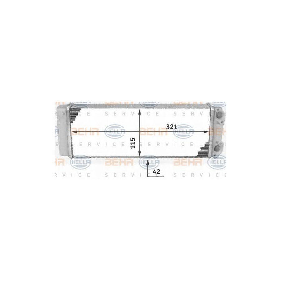 Hella 8FH 351 311-491 Heater Matrix