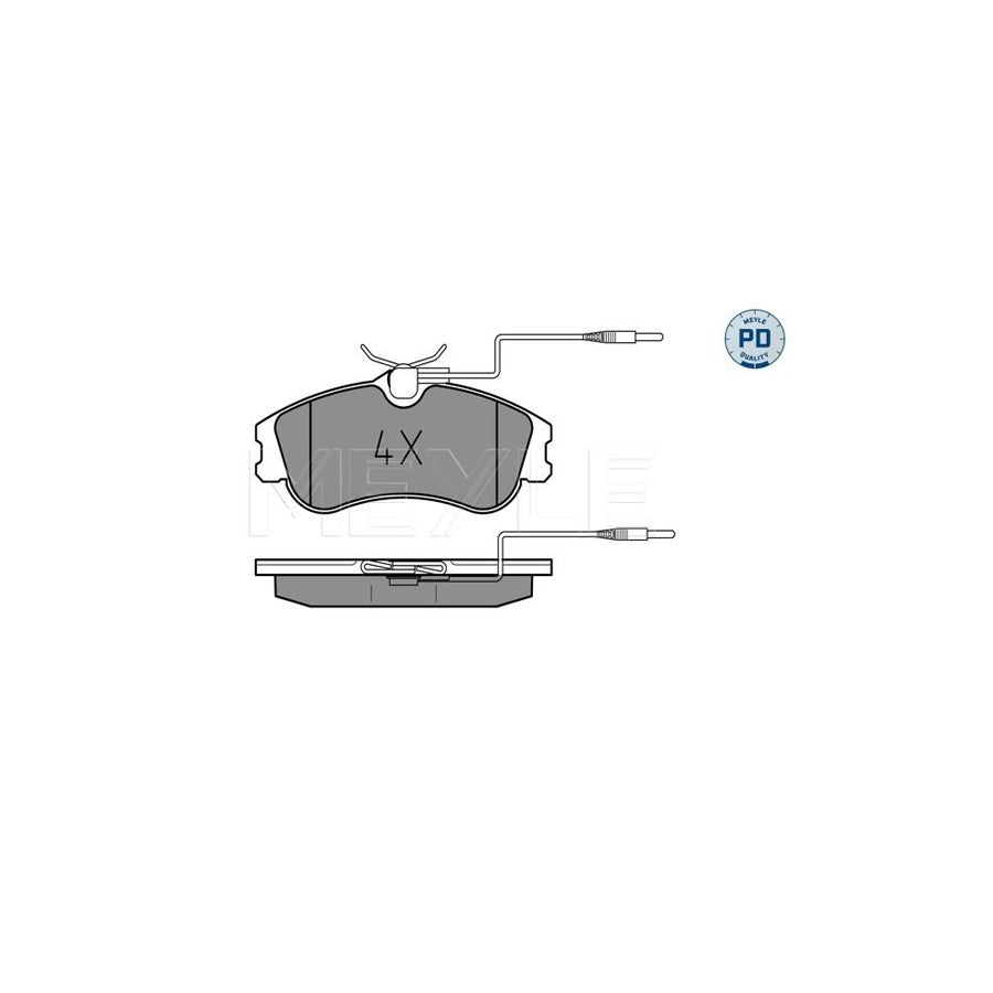 Meyle 025 231 2419/Pd Brake Pad Set