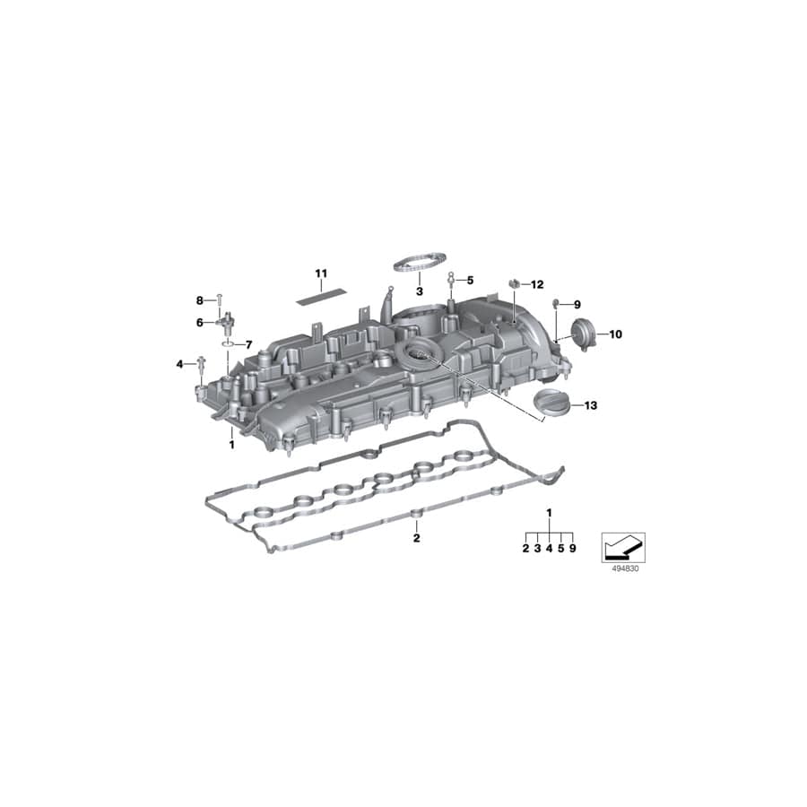 Genuine BMW 11129894803 G05 G11 G06 Gasket Set, Cylinder Head Cover (Inc. X4 M40iX, 740i & 745e) | ML Performance UK Car Parts