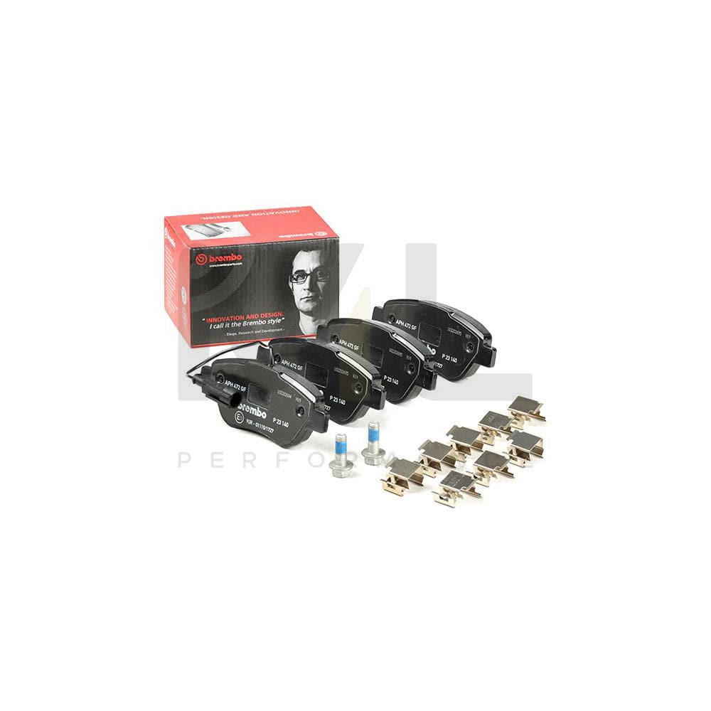 Brembo P 23 140 Brake Pad Set With Brake Caliper Screws | ML Performance Car Parts