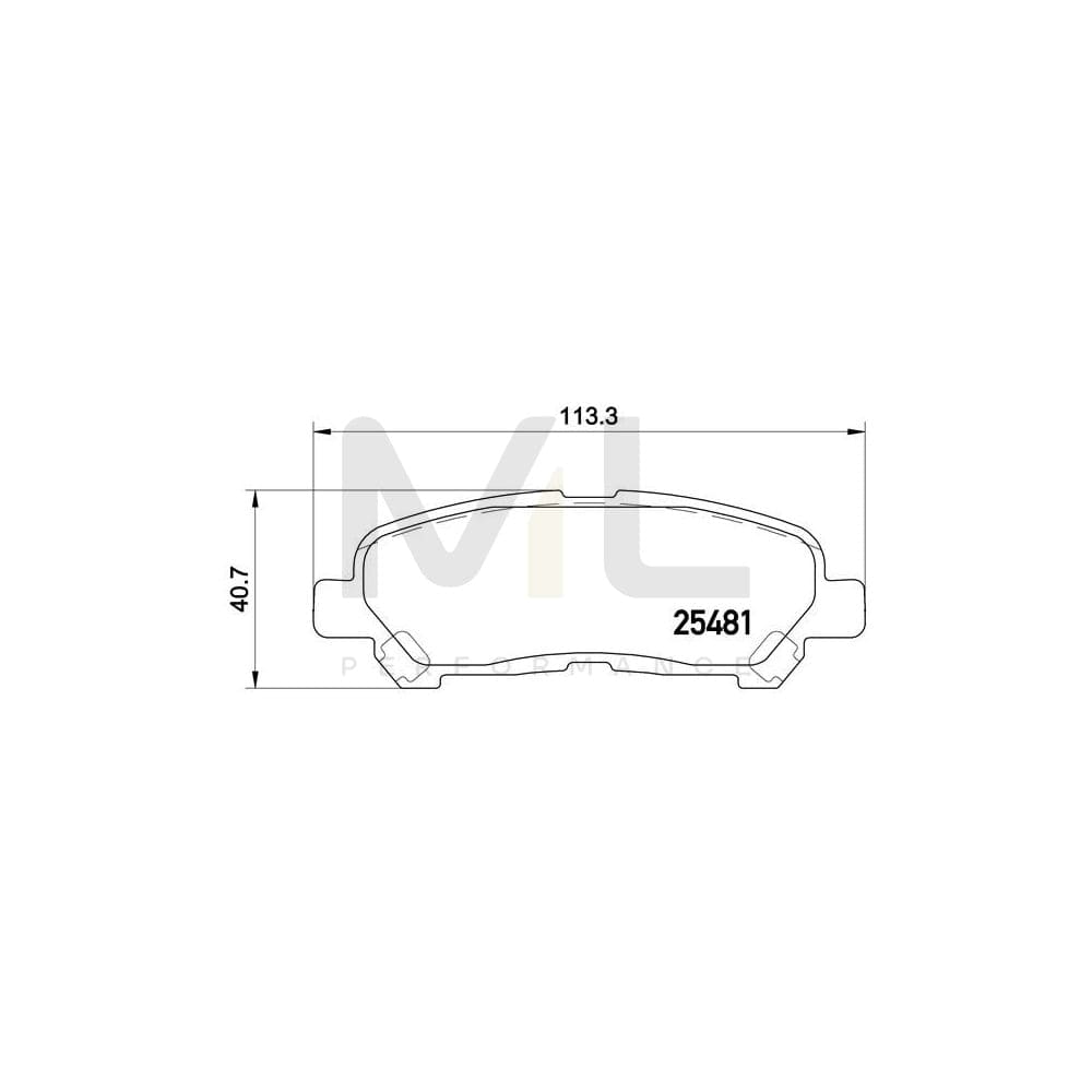 Brembo P 83 138 Brake Pad Set For Toyota Highlander Ii (Xu40) Excl. Wear Warning Contact | ML Performance Car Parts