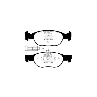 EBC PD40K026 Alfa Romeo Ultimax Pad & Plain Disc Kit - Girling/TRW Caliper (Inc. 145 & 146) 2 | ML Performance UK Car Parts