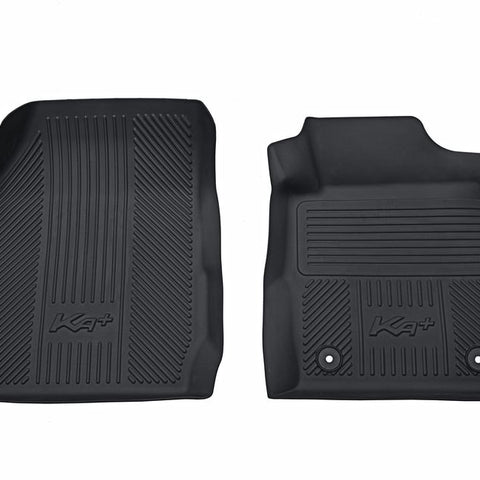 GENUINE FORD 2196334 KA+ RUBBER FLOOR MATS TRAY STYLE WITH RAISED EDGES, FRONT, BLACK | ML Performance UK