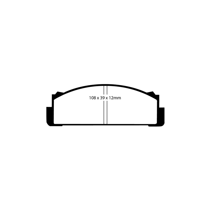 EBC DP2112 Fiat Mazda Subaru Zastava Greenstuff Front Brake Pads - Bendix Caliper 2 | ML Performance UK Car Parts