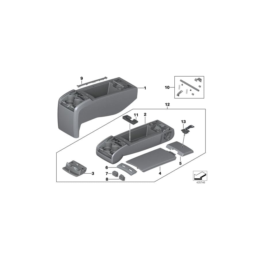 Genuine BMW 52207263597 F07 F07 Trim Cover, Fiber-Optic Cable (Inc. 550iX, 535d & 550iX 4.0) | ML Performance UK Car Parts