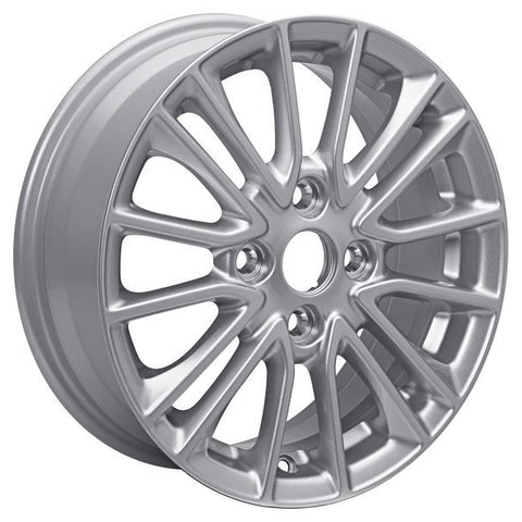 GENUINE FORD 2248122 x4 SET OF 4 KA+ ALLOY WHEEL 15" 8 X 2-SPOKE DESIGN, SPARKLE SILVER 03/2018 - | ML Performance UK