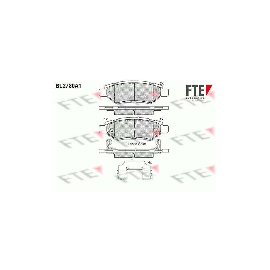 Fte BL2780A1 Brake Pad Set | ML Performance UK Car Parts