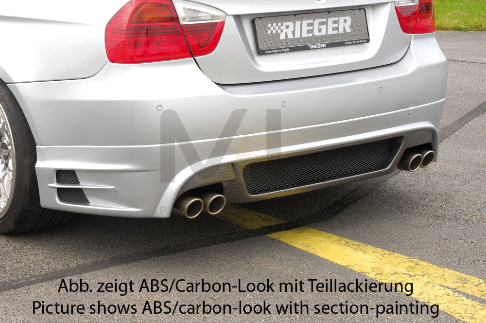 Rieger 00053406 BMW 3 Series E90 E91 Rear Diffuser 1 | ML Performance UK Car Parts