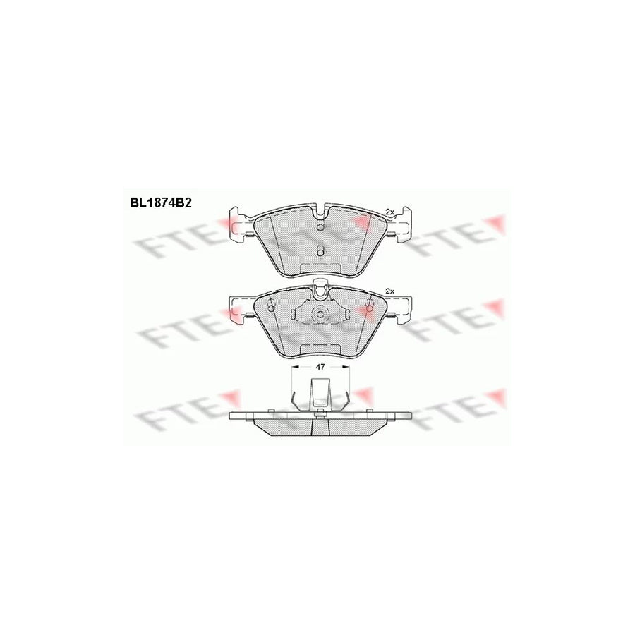 Fte BL1874B2 Brake Pad Set | ML Performance UK Car Parts