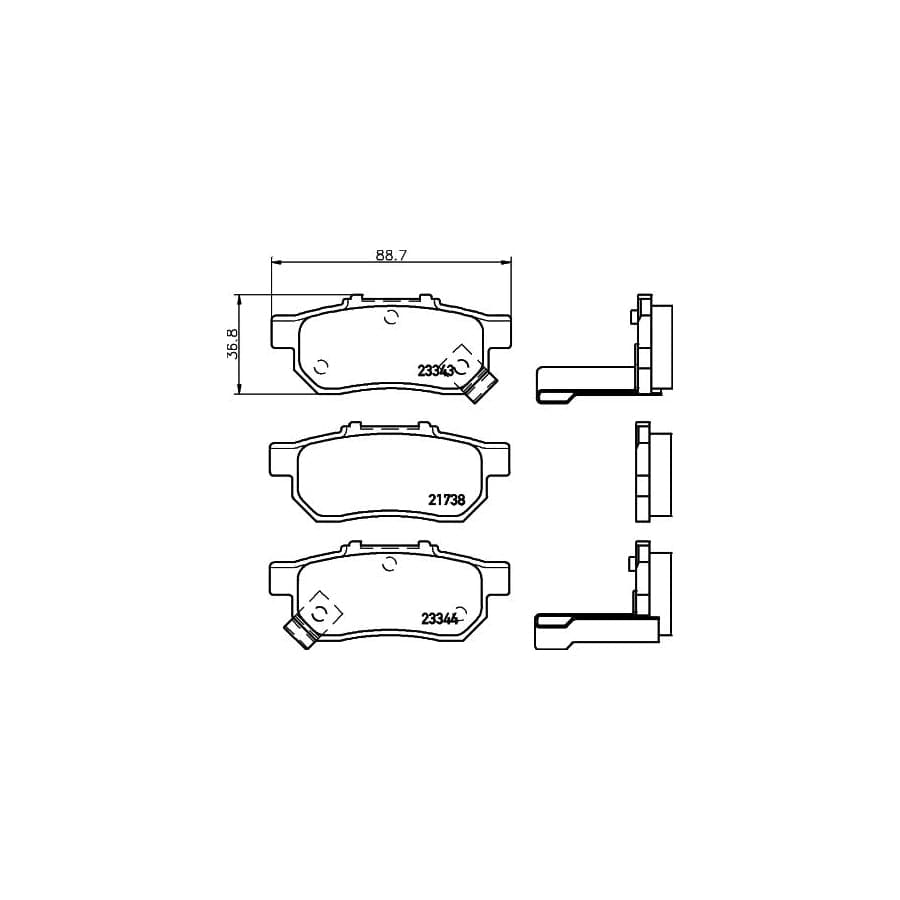 Mintex Mdb1616 Brake Pad Set