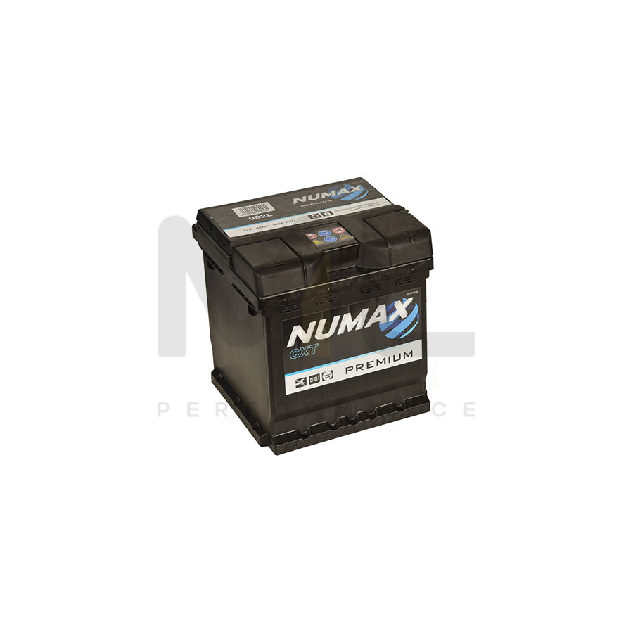 002L Numax Car Battery 12V 38AH | Car Batteries UK | ML Performance Car Parts