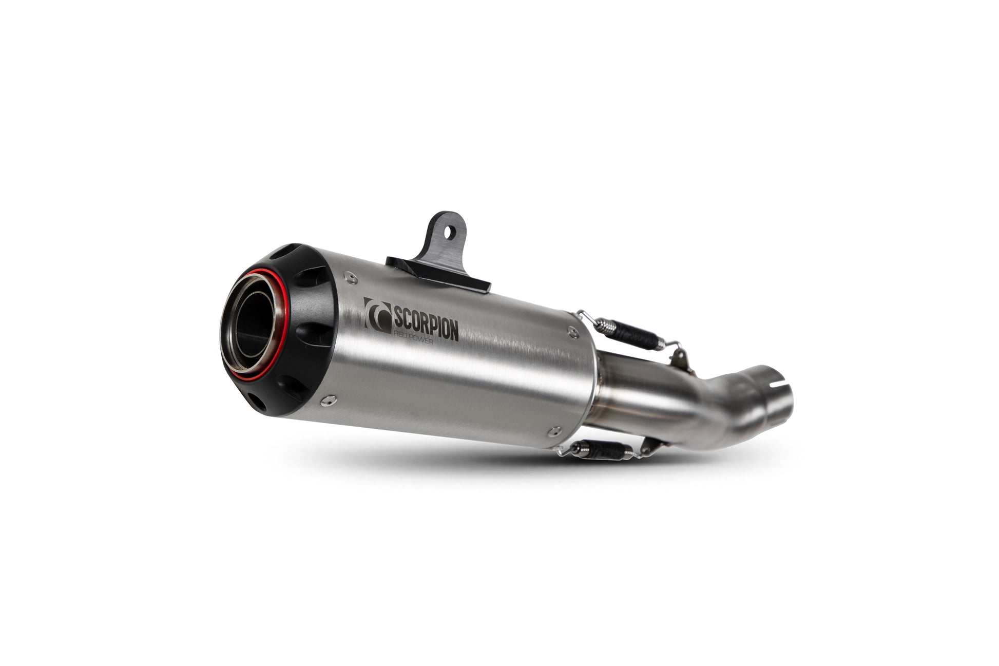 Scorpion PHA195SEO Honda CB 500 F Red Power Slip-On - Brushed Stainless Steel Sleeve | ML Performance UK UK