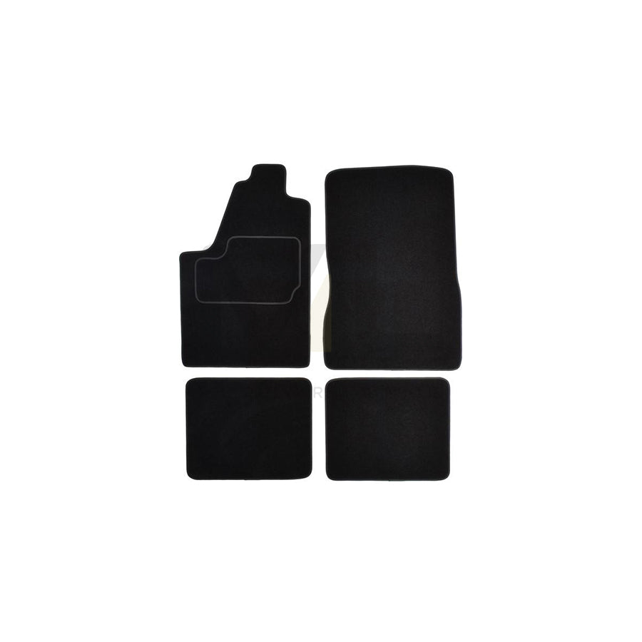 CUSTOPOL Tailored CIT20C Floor mat set Textile, Front and Rear, Quantity: 4, Black | ML Performance Car Parts