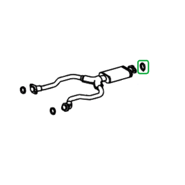 Genuine Lexus 90917-06043 LS Phase 1 Exhaust Gasket Y to Rear Section