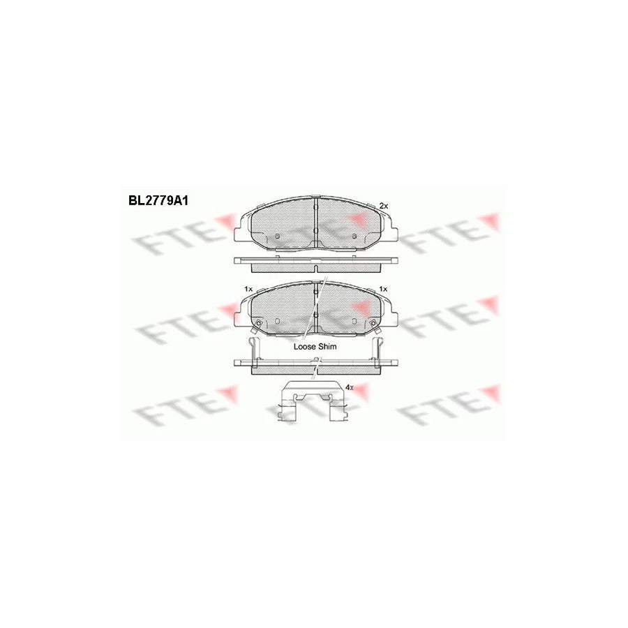 Fte BL2779A1 Brake Pad Set For Cadillac Cts | ML Performance UK Car Parts