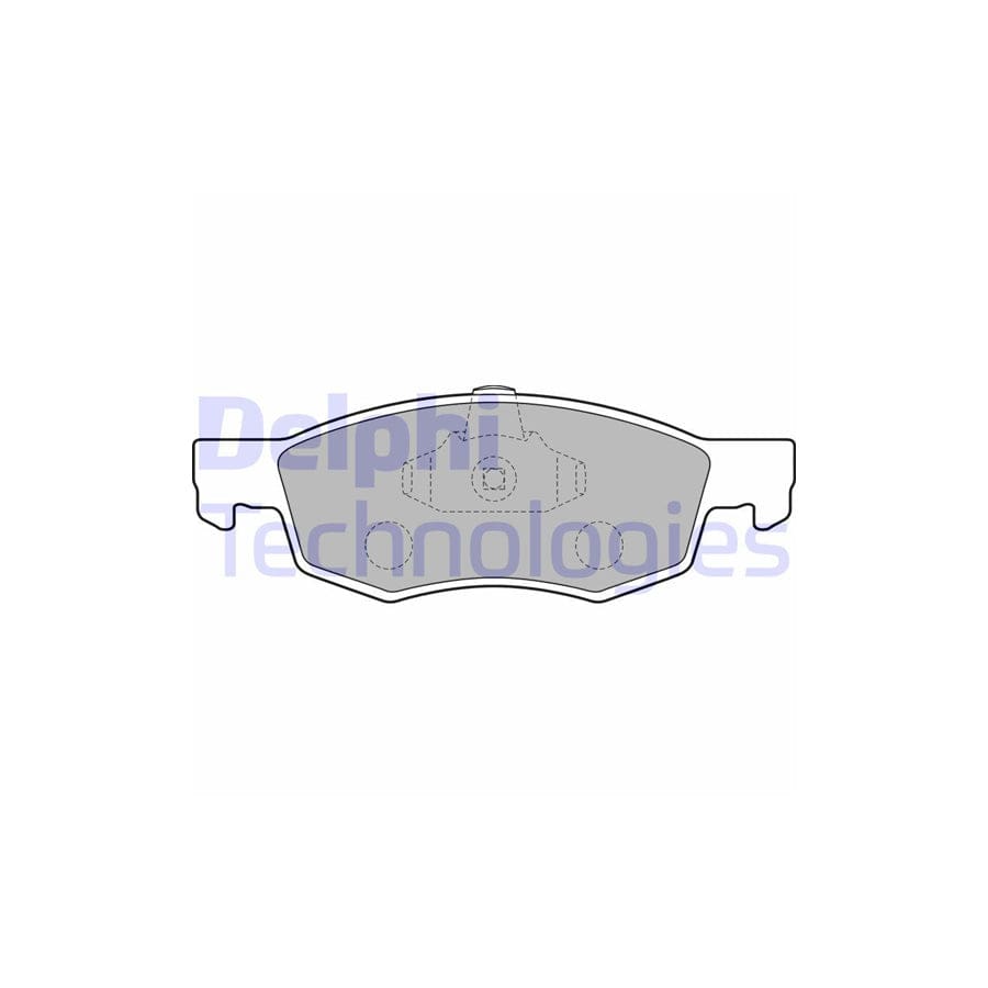 Delphi Lp1796 Brake Pad Set For Fiat Doblo