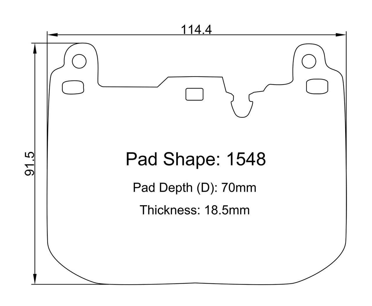 Paragon PBP1548 Brake Pads