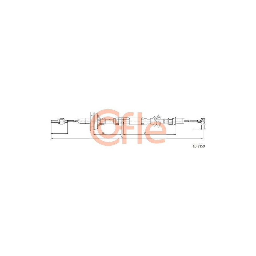 Cofle 92.10.3153 Clutch Cable